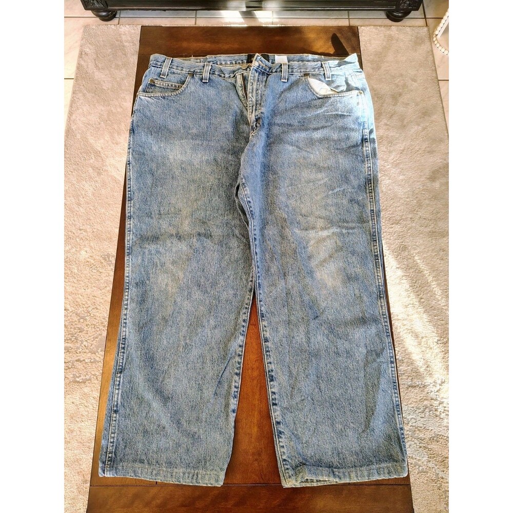 RedHead Jeans Adult 44X30 Blue Denim Classic Fit Straight Cut Casual Mens